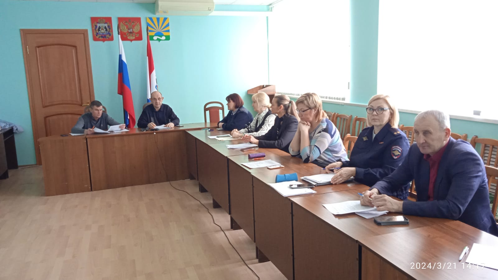 Заседание межведомственной комиссии по профилактике правонарушений  и преступлений в  Окуловском муниципальном районе.