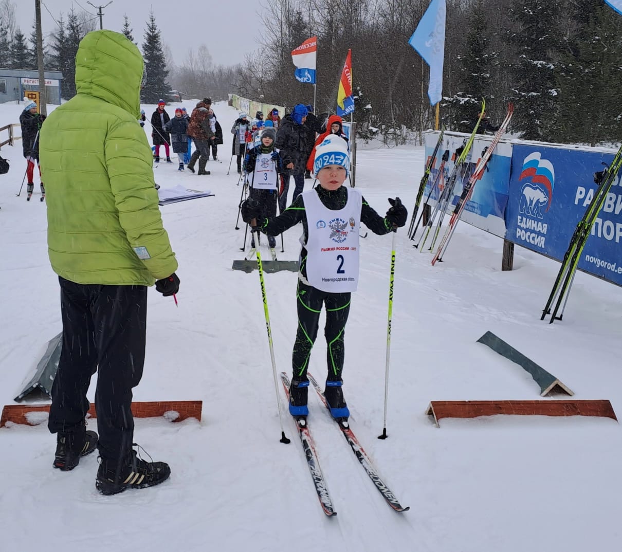 4 этап Кубка МАУ ДО «СШ г. Окуловка» по лыжным гонкам.